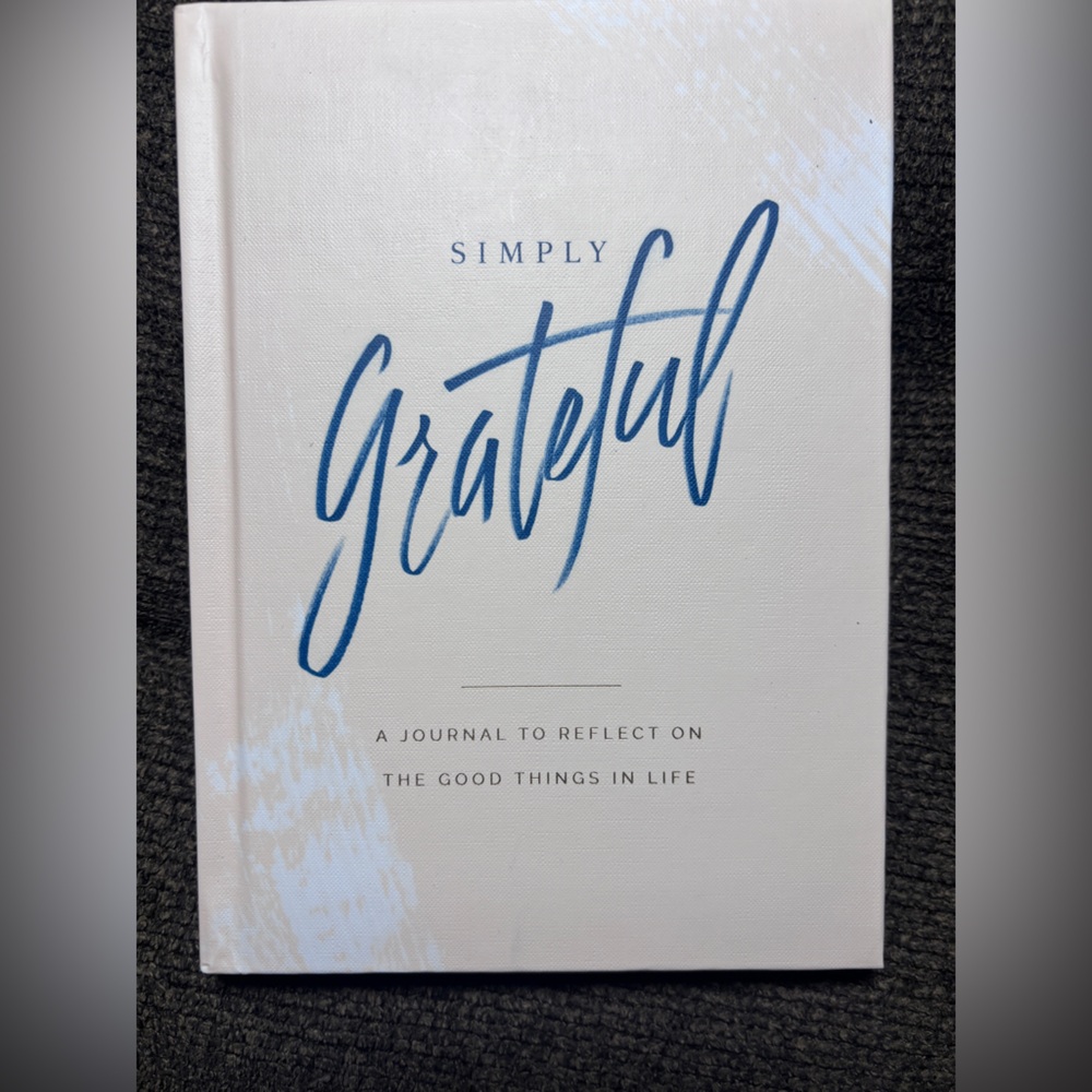 Simply Grateful White Guided Journal Motivational New